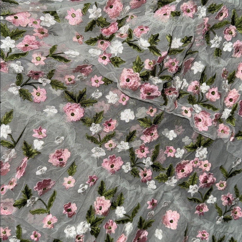 Mac Duggal Floral Embroidered Tulle Dress – Size 12 – NWT – Rare / Sample Piece - Picture 10 of 15